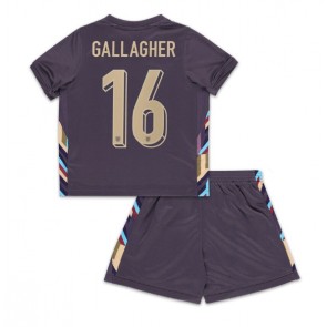 England Conor Gallagher #16 Borta Kläder Barn EM 2024 Kortärmad (+ Korta byxor)